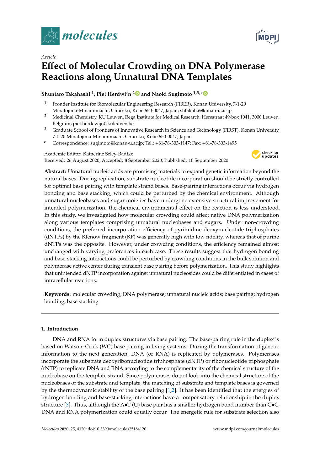 Effect of Molecular Crowding on DNA Polymerase Reactions Along