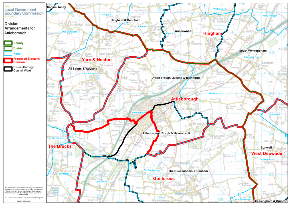 Hingham Guiltcross Attleborough Yare & Necton the Brecks West Depwade