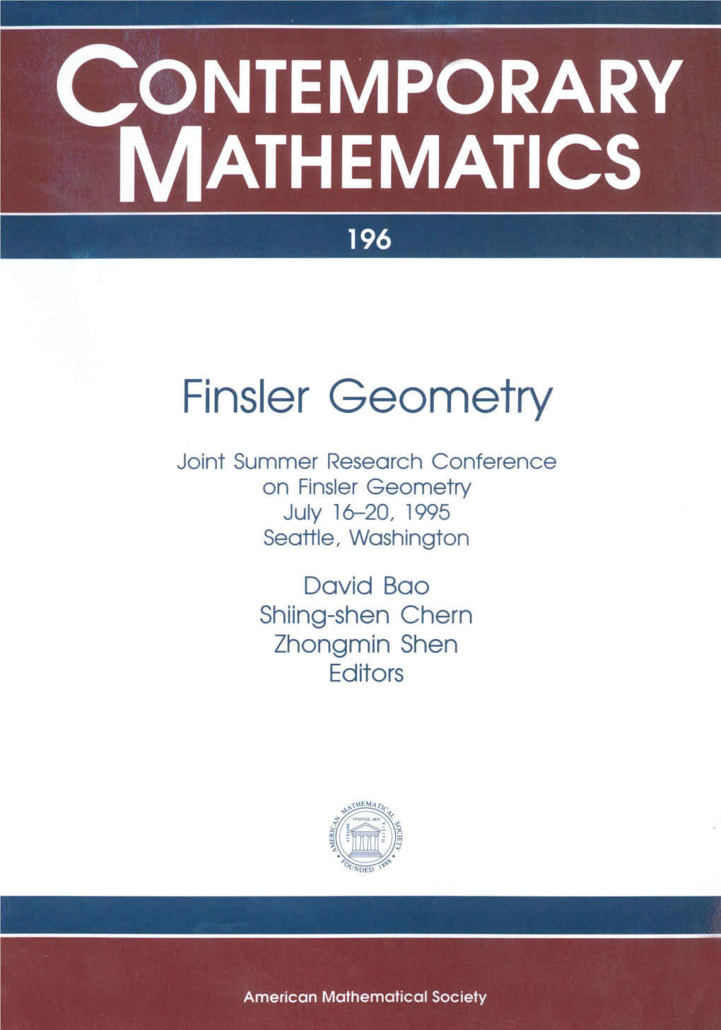 Contemporary Mathematics 196