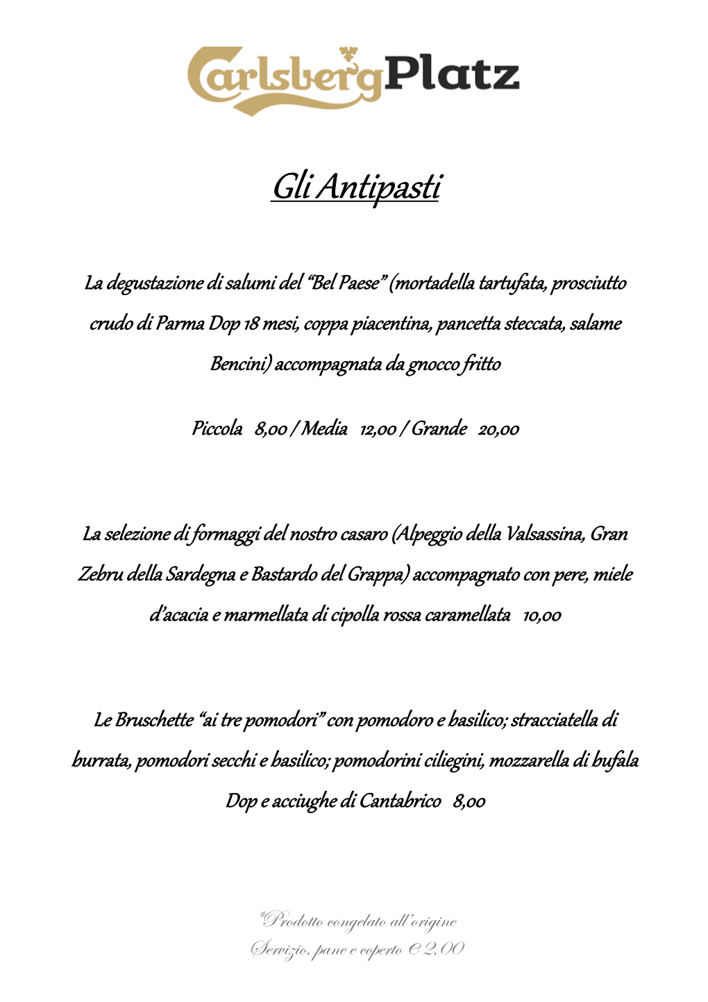 Gli Antipasti