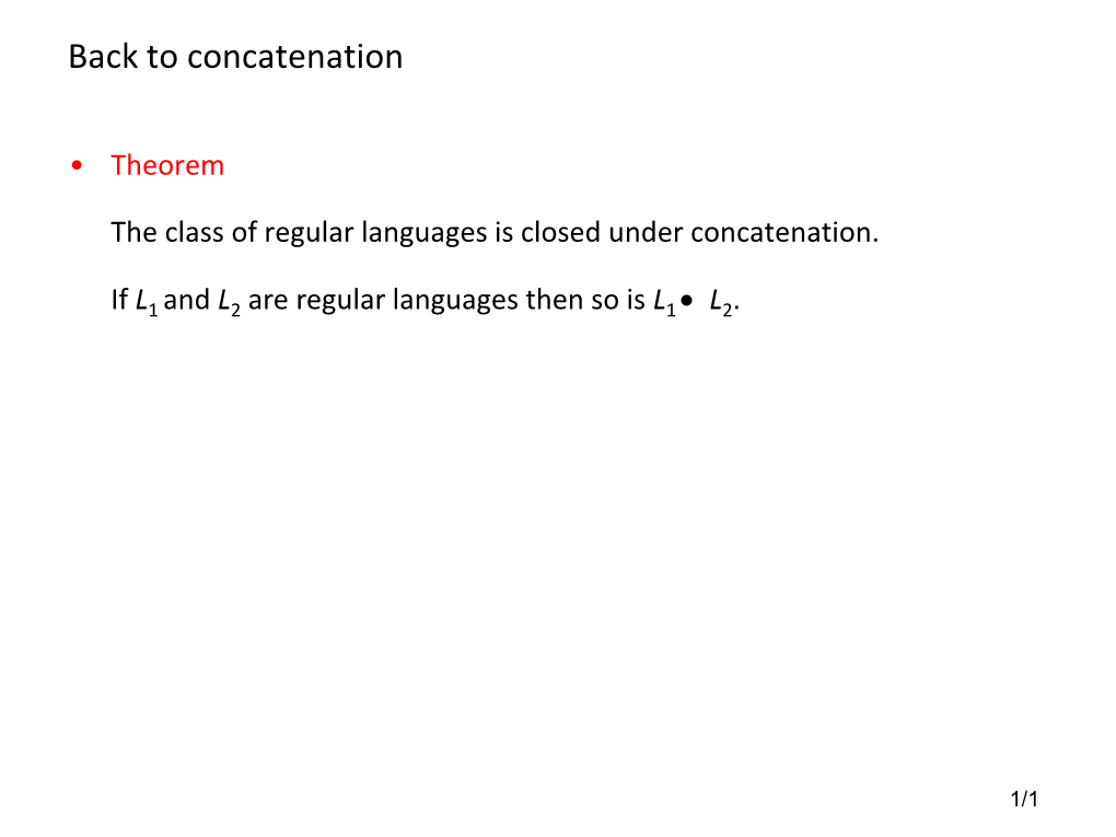 Concatenation