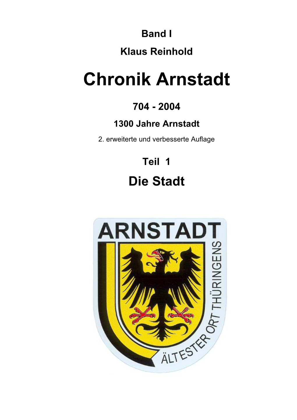 Chronik Arnstadt