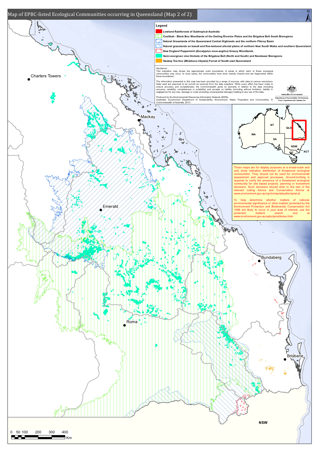 High Resolution Map of Threatened Ecological Communities In