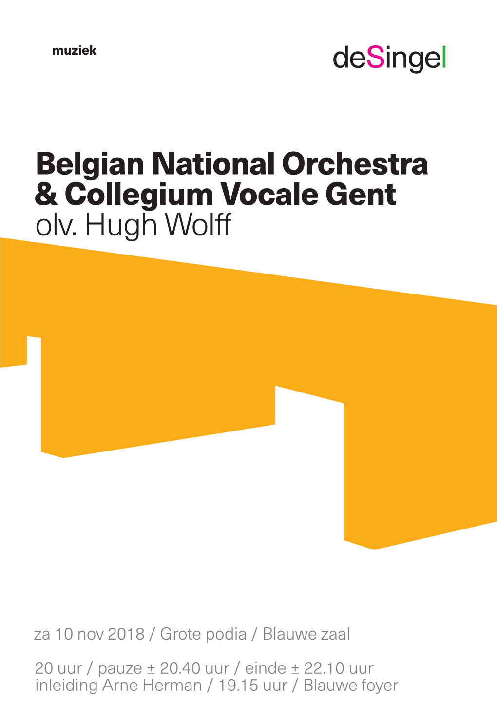 Belgian National Orchestra & Collegium Vocale Gent Olv. Hugh