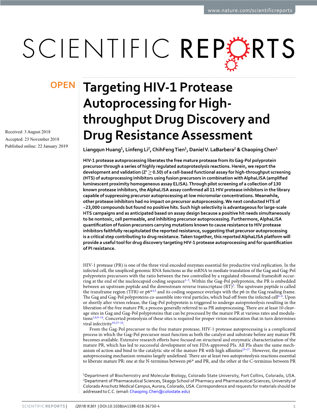 Targeting HIV-1 Protease Autoprocessing for High