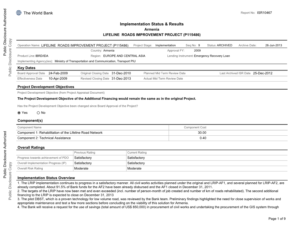 Implementation Status & Results