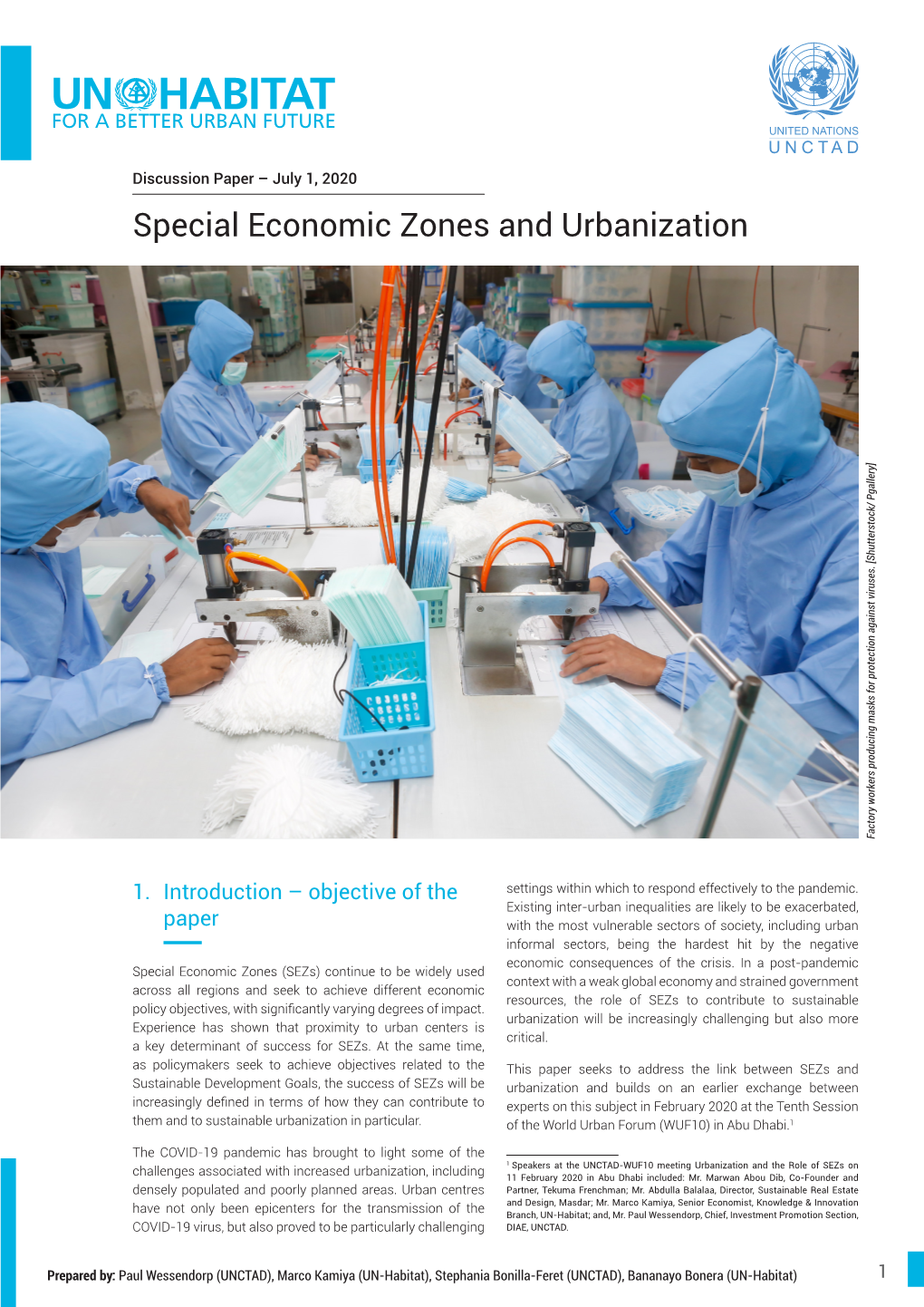 Special Economic Zones and Urbanization Factory Workers Producing Masks for Protection Against Viruses