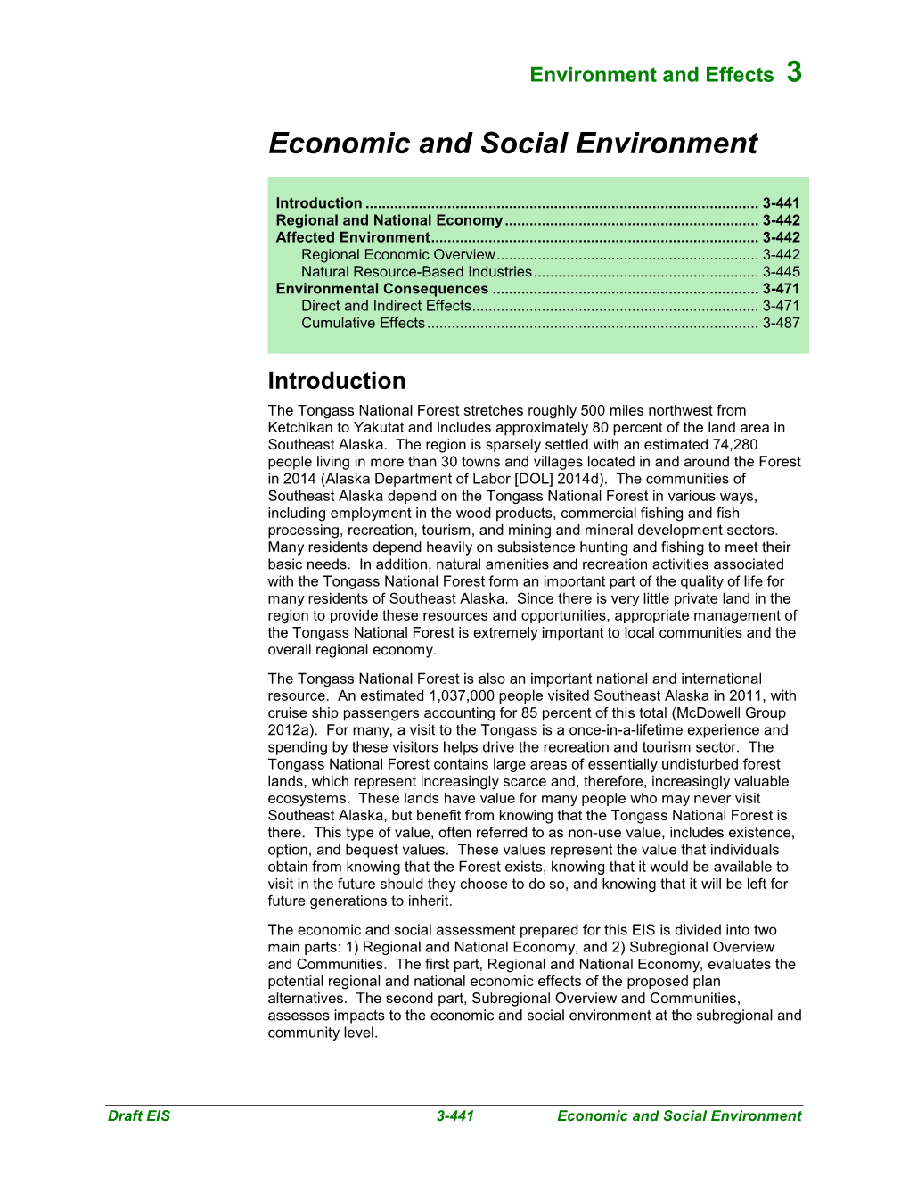 Tongass Proposed Forest Plan Draft