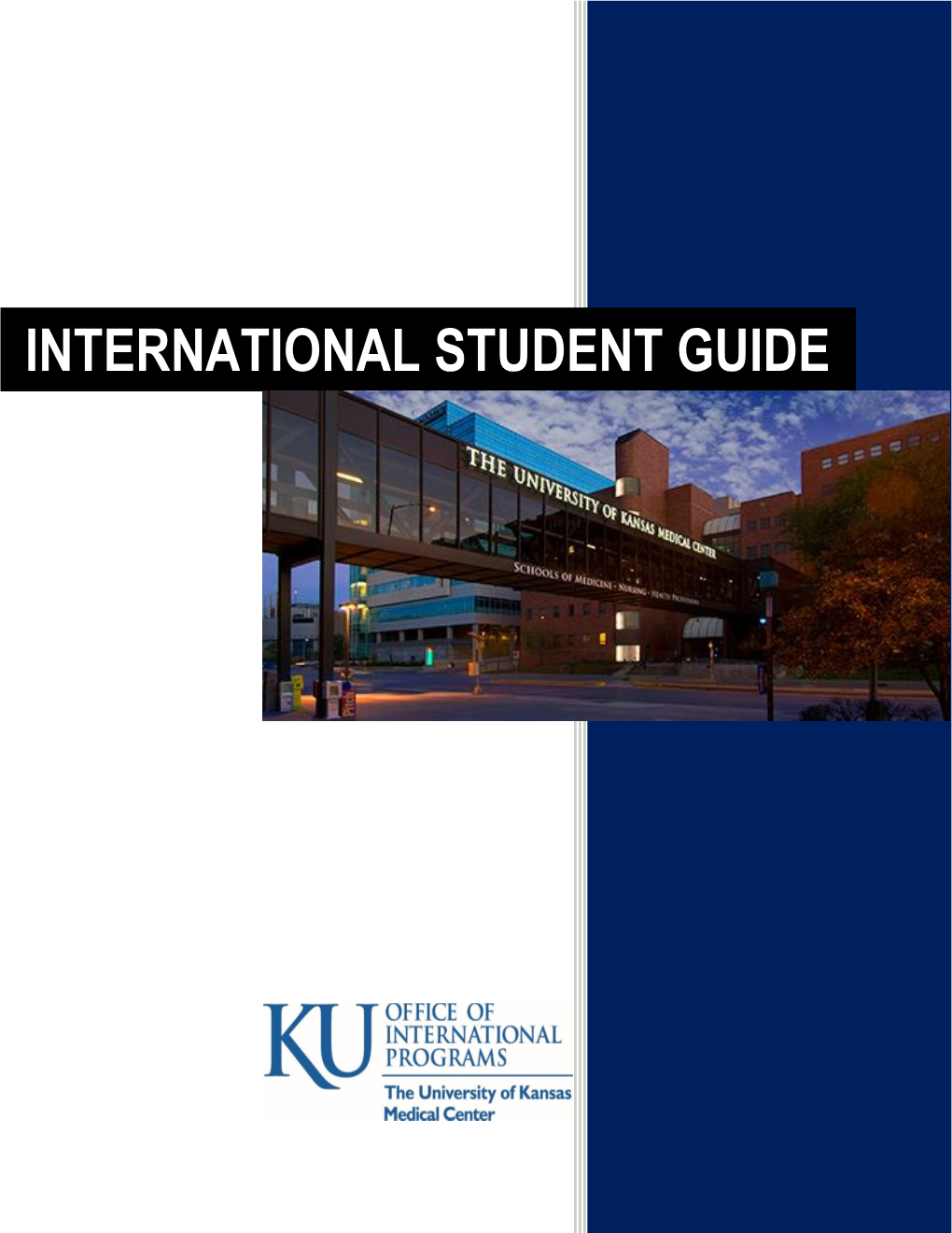 International Student Guide Table of Contents
