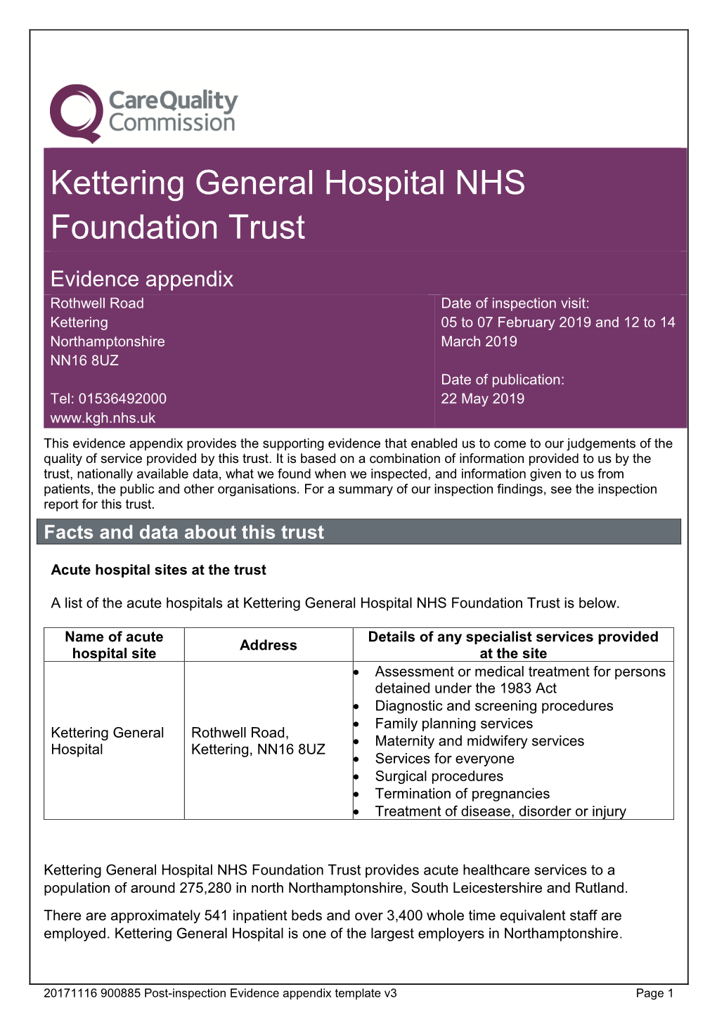 Kettering General Hospital NHS Foundation Trust