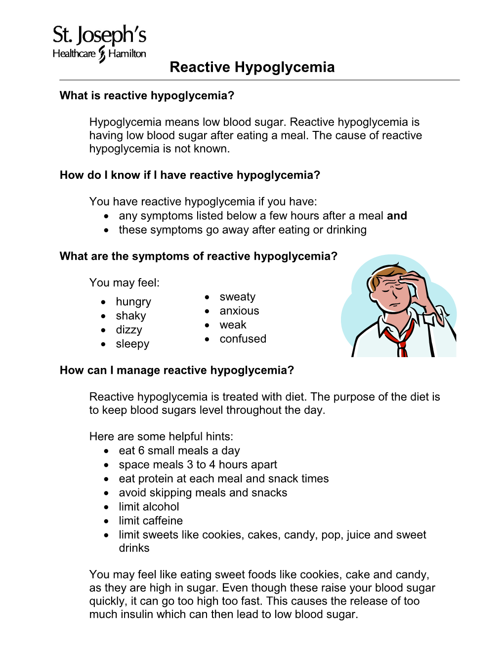 What Is Reactive Hypoglycemia?