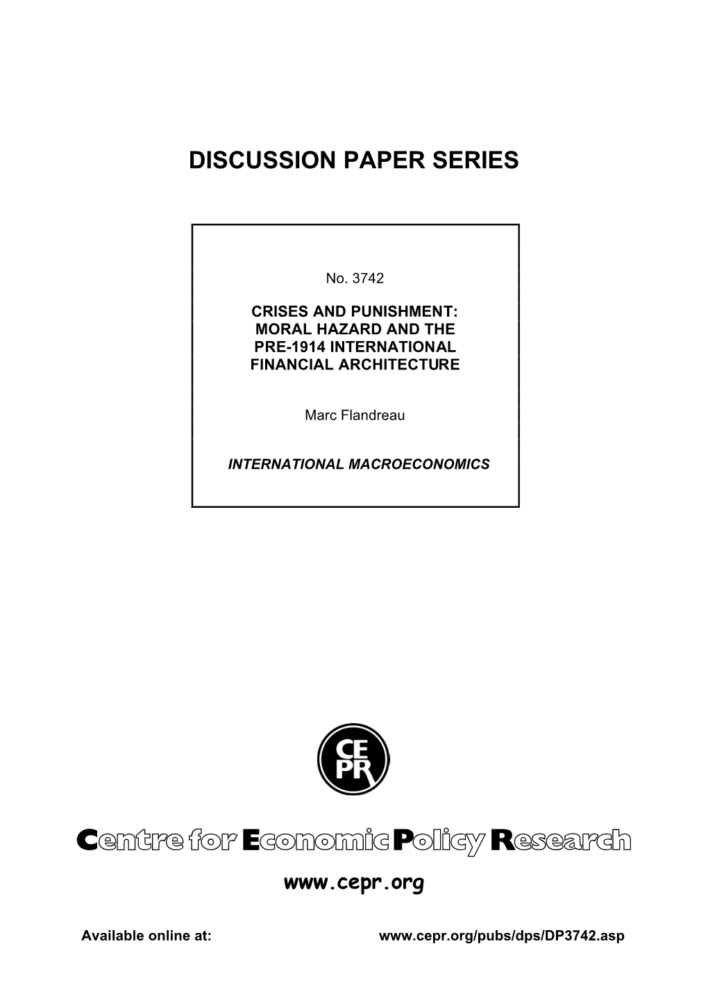 Discussion Paper Series