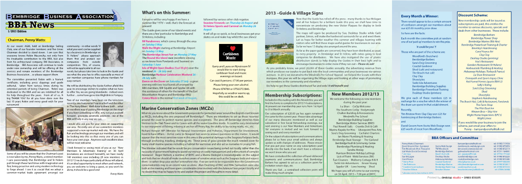 BBA News GUIDE 2013 St Helens and Bembridge