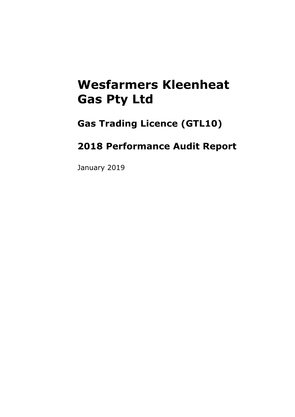 Wesfarmers Kleenheat Gas Pty Ltd