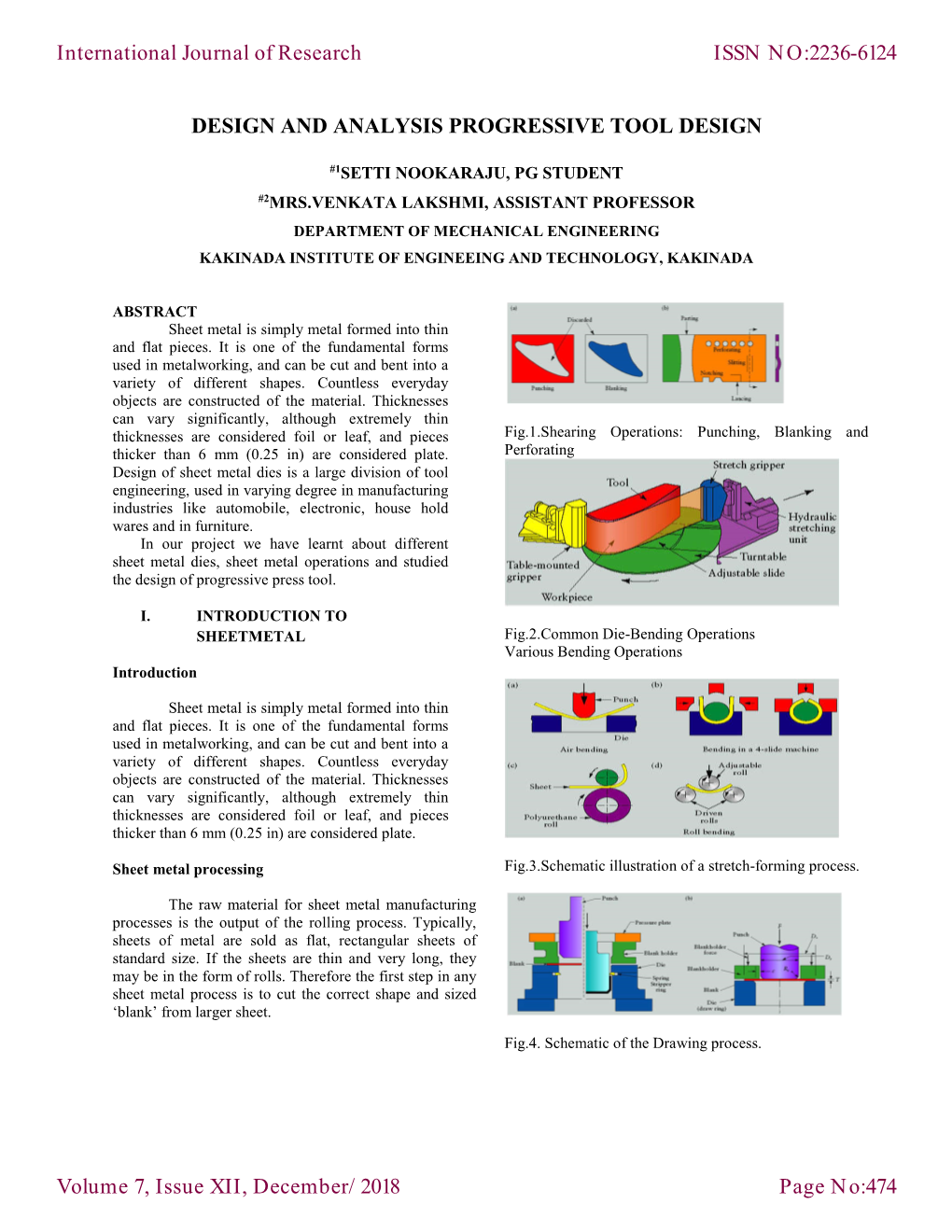 Design and Analysis Progressive Tool Design