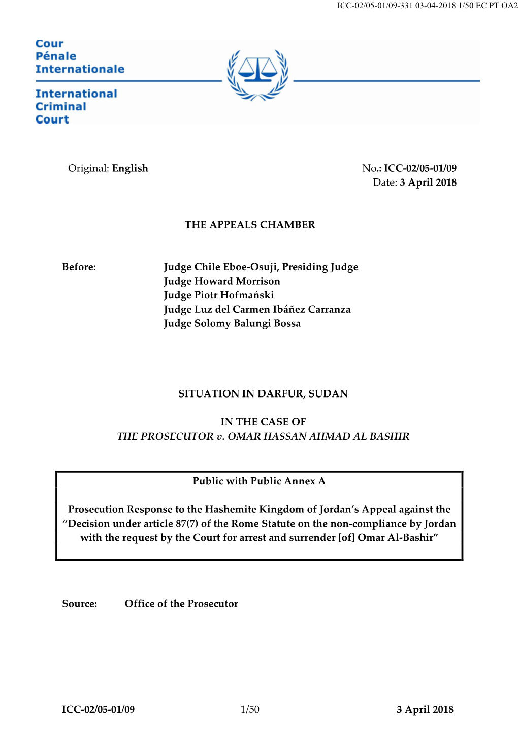 ICC-02/05-01/09 1/50 3 April 2018 ICC-02/05-01/09-331 03-04-2018 2/50 EC PT OA2