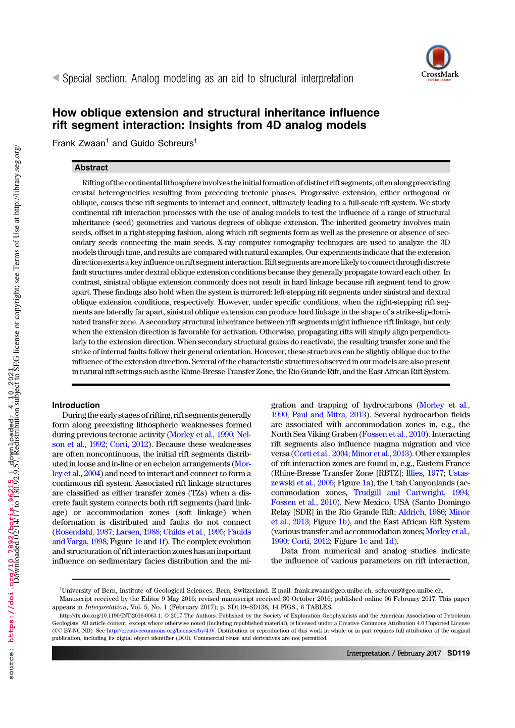 How Oblique Extension and Structural Inheritance Influence Rift Segment