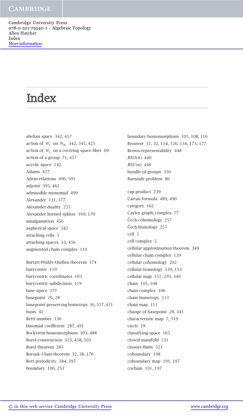 © in This Web Service Cambridge University Press