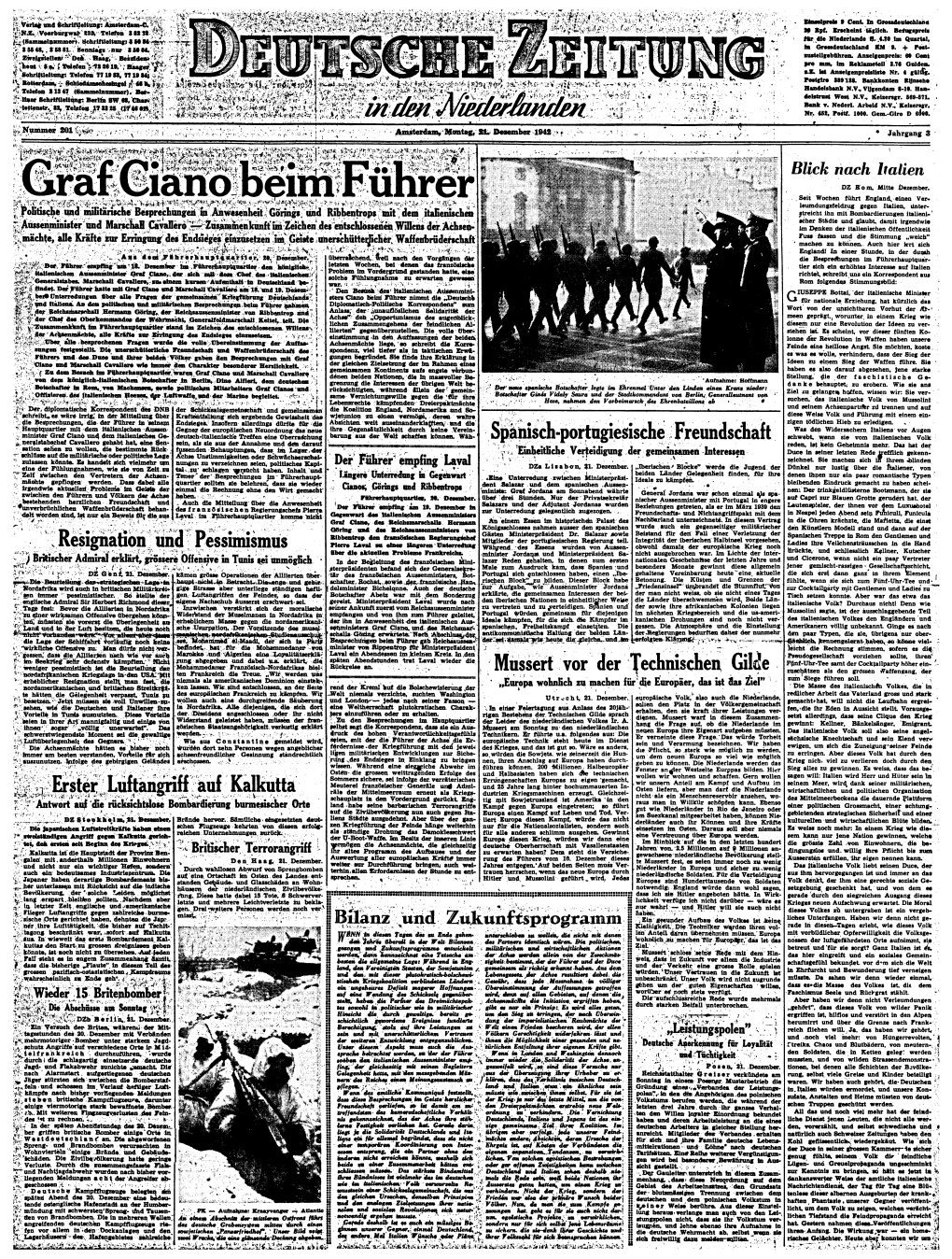 Deutsche Zeitung in Den Niederlanden V- "J;;.: Jrgjfftqf-Ffilpewm&Ffgig Y ;