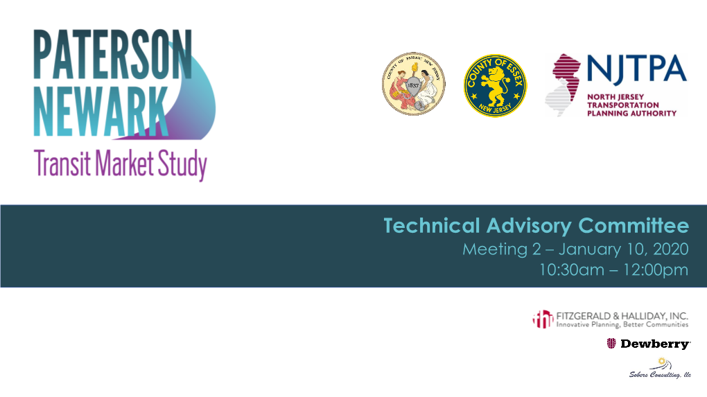 Technical Advisory Committee Meeting 2 – January 10, 2020 10:30Am – 12:00Pm AGENDA 1