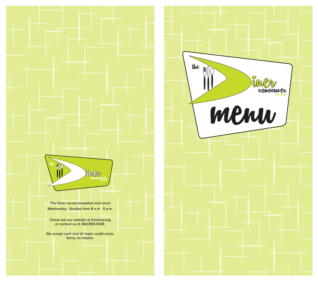 The Diner Menu 2021.Indd