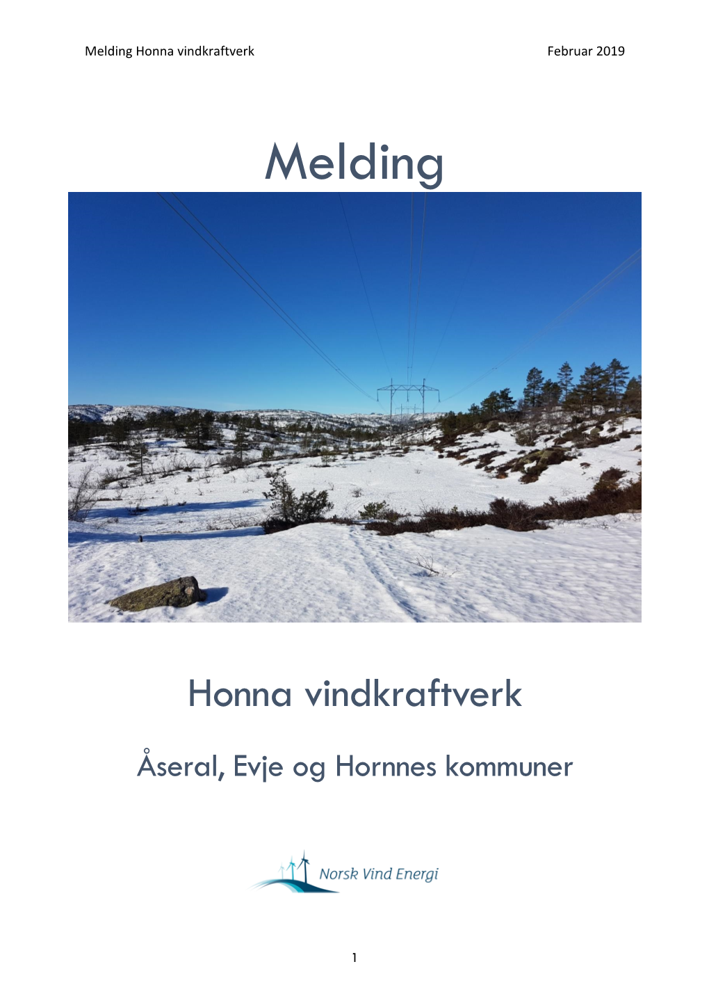 Melding Honna Vindkraftverk Februar 2019