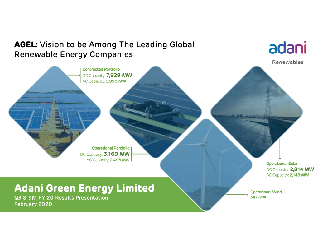 AGEL: Vision to Be Among the Leading Global Renewable Energy Companies