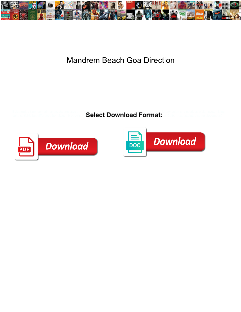Mandrem Beach Goa Direction