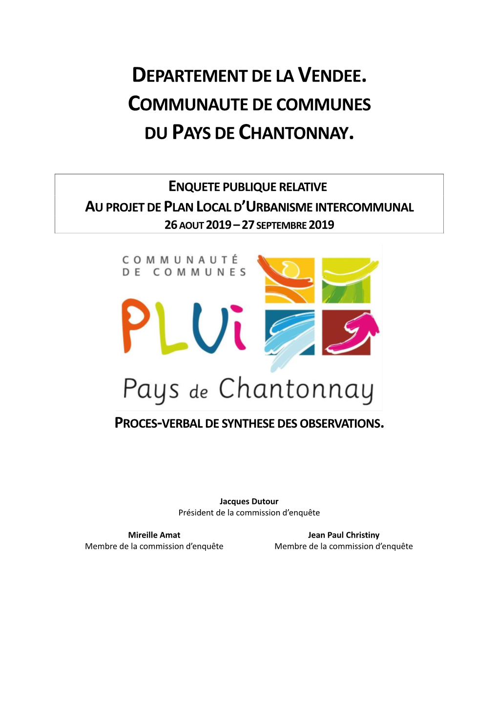 Rapport Plui Chantonnay