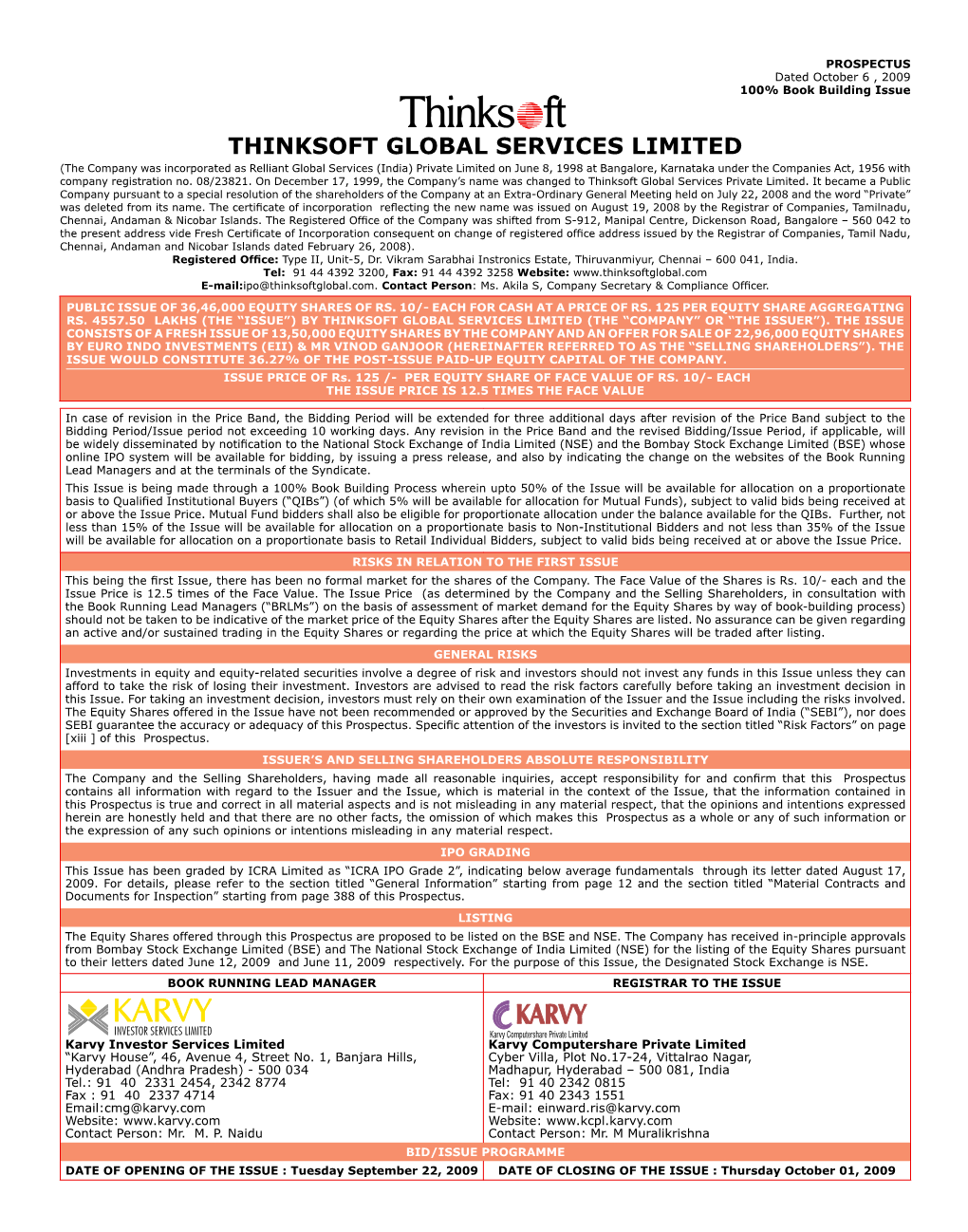 Thinksoft Global Services Limited