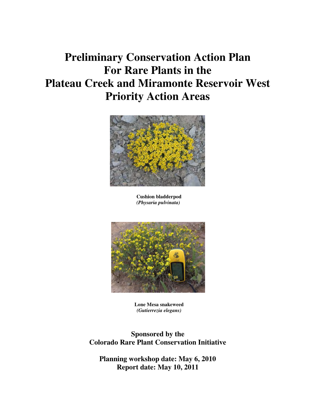 Plateau Creek and Miramonte Reservoir West Conservation