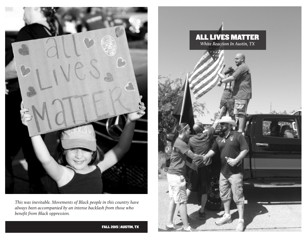 ALL LIVES MATTER White Reaction in Austin, TX