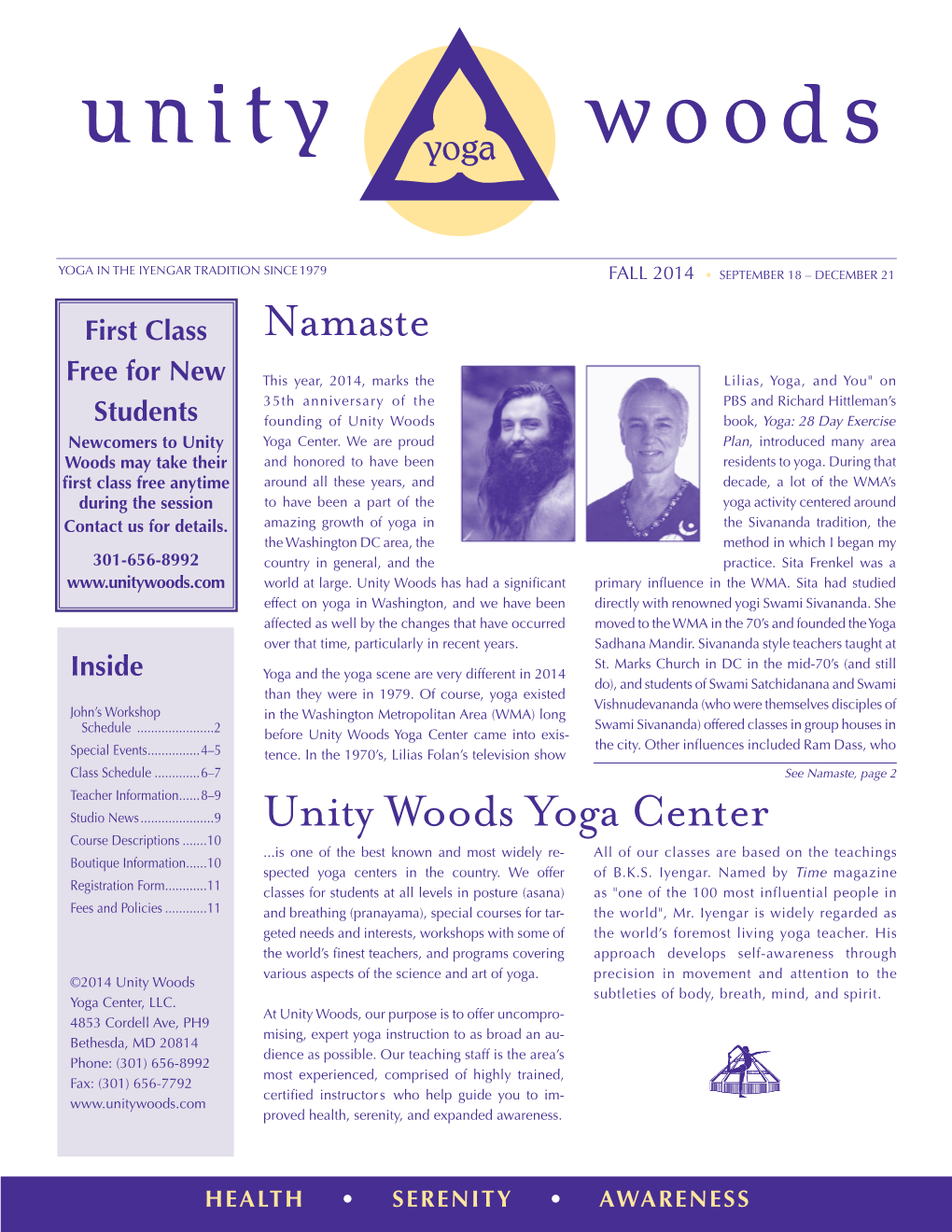 Namaste Unity Woods Yoga Center