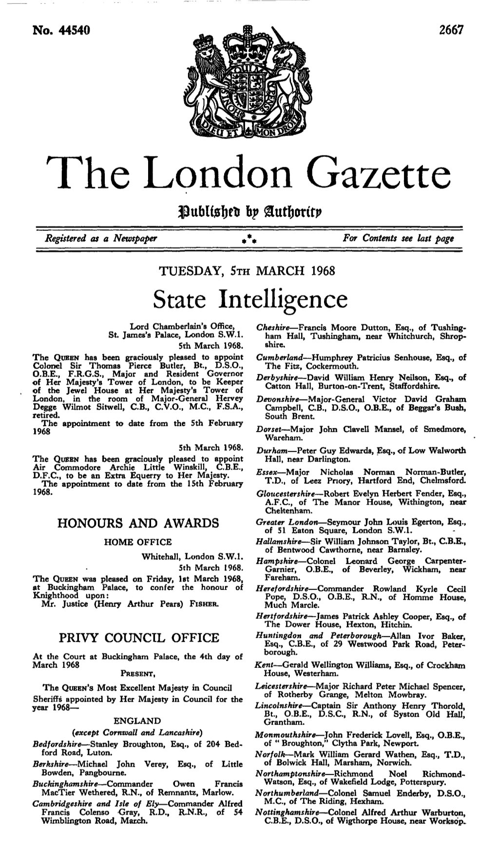 The London Gazette by &Utf)Otttp