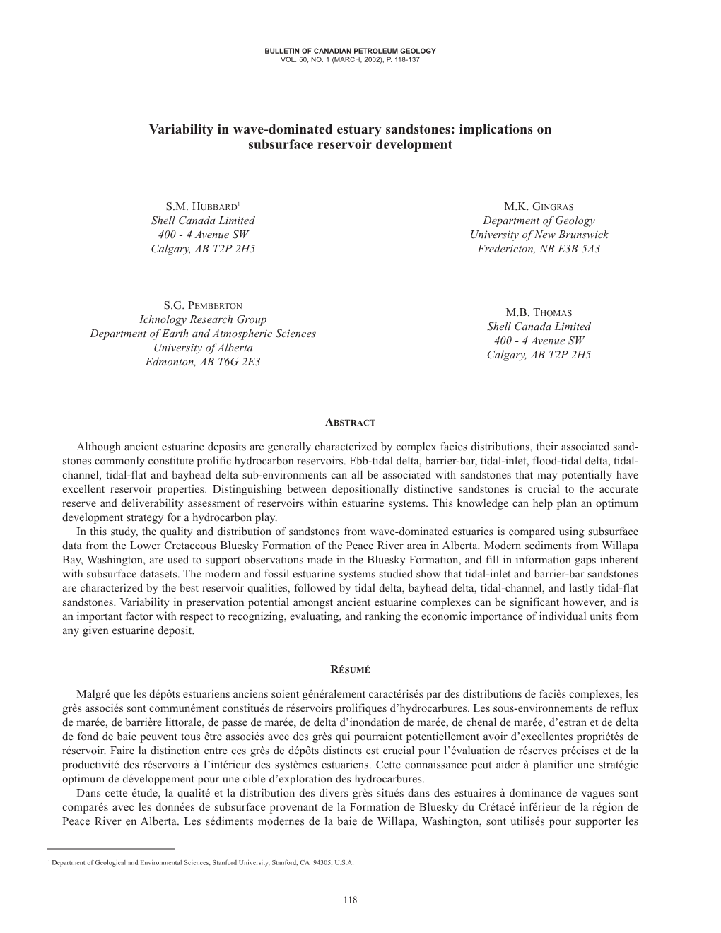 Variability in Wave-Dominated Estuary Sandstones: Implications on Subsurface Reservoir Development