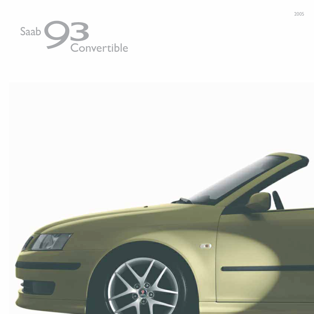 2005 Saab 9-3 Convertible Brochure International English