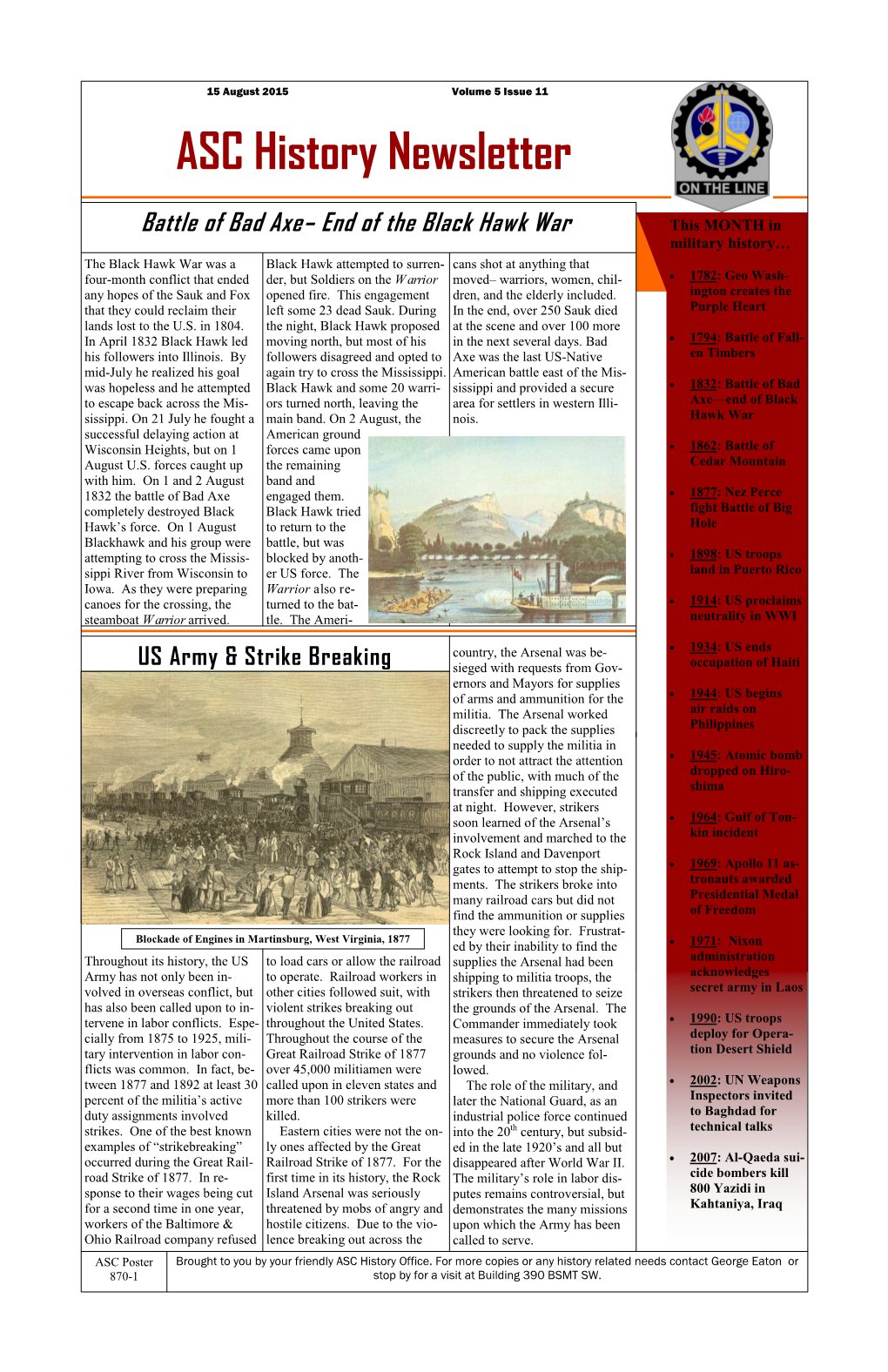 ASC History Newsletter