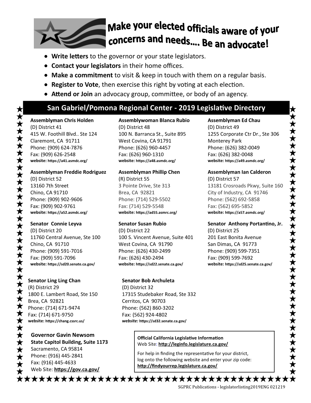 2019 Legislative Directory