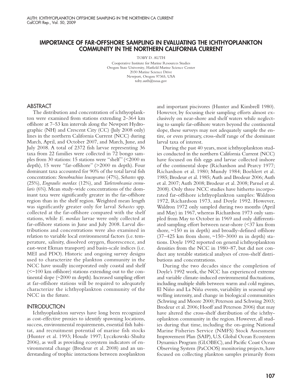 • CALCOFI SETUP 11/28/09 4:53 PM Page 107