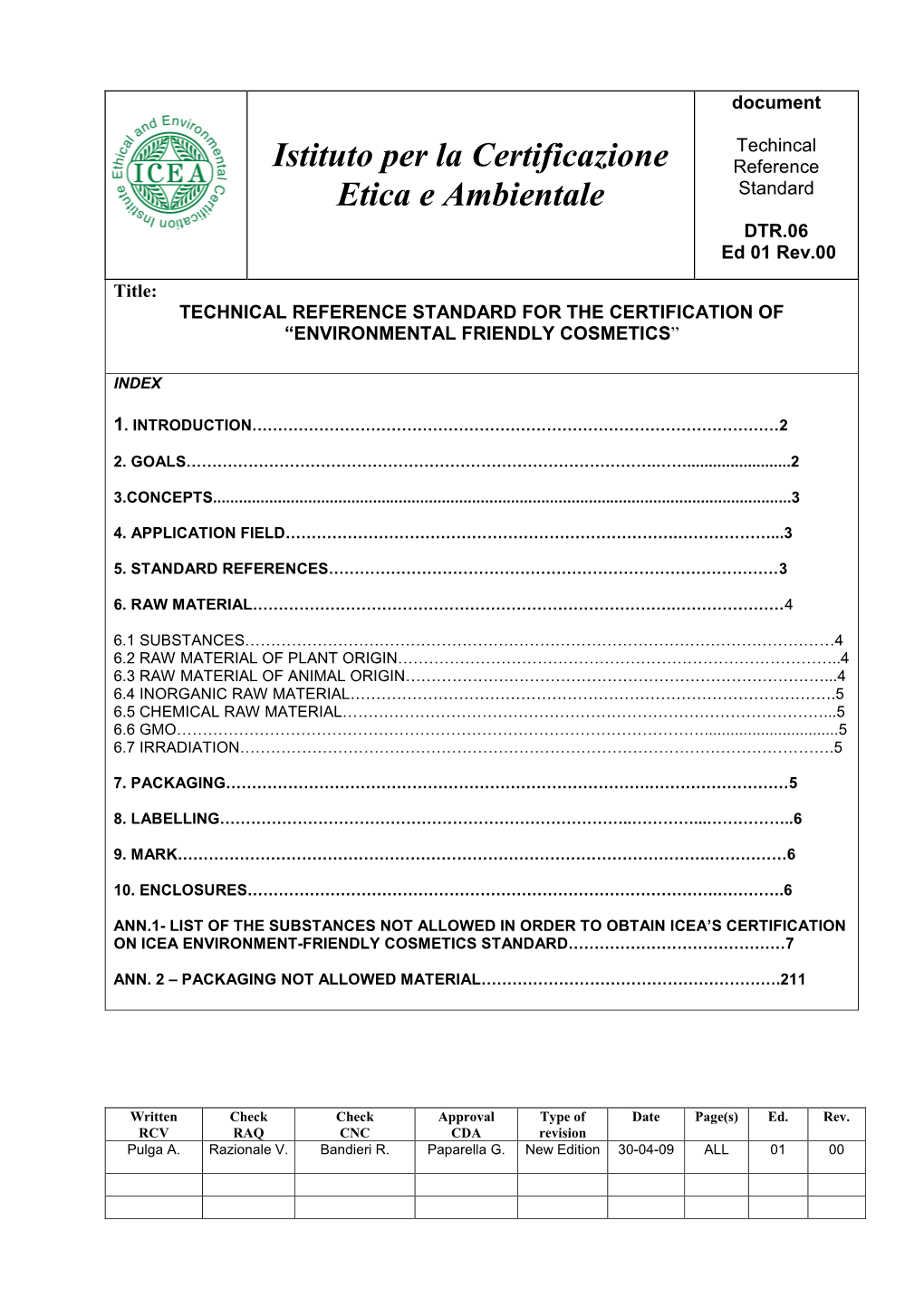 DTR06 Standard for Environmental Friendly Cosmetics Ed01 Fabian