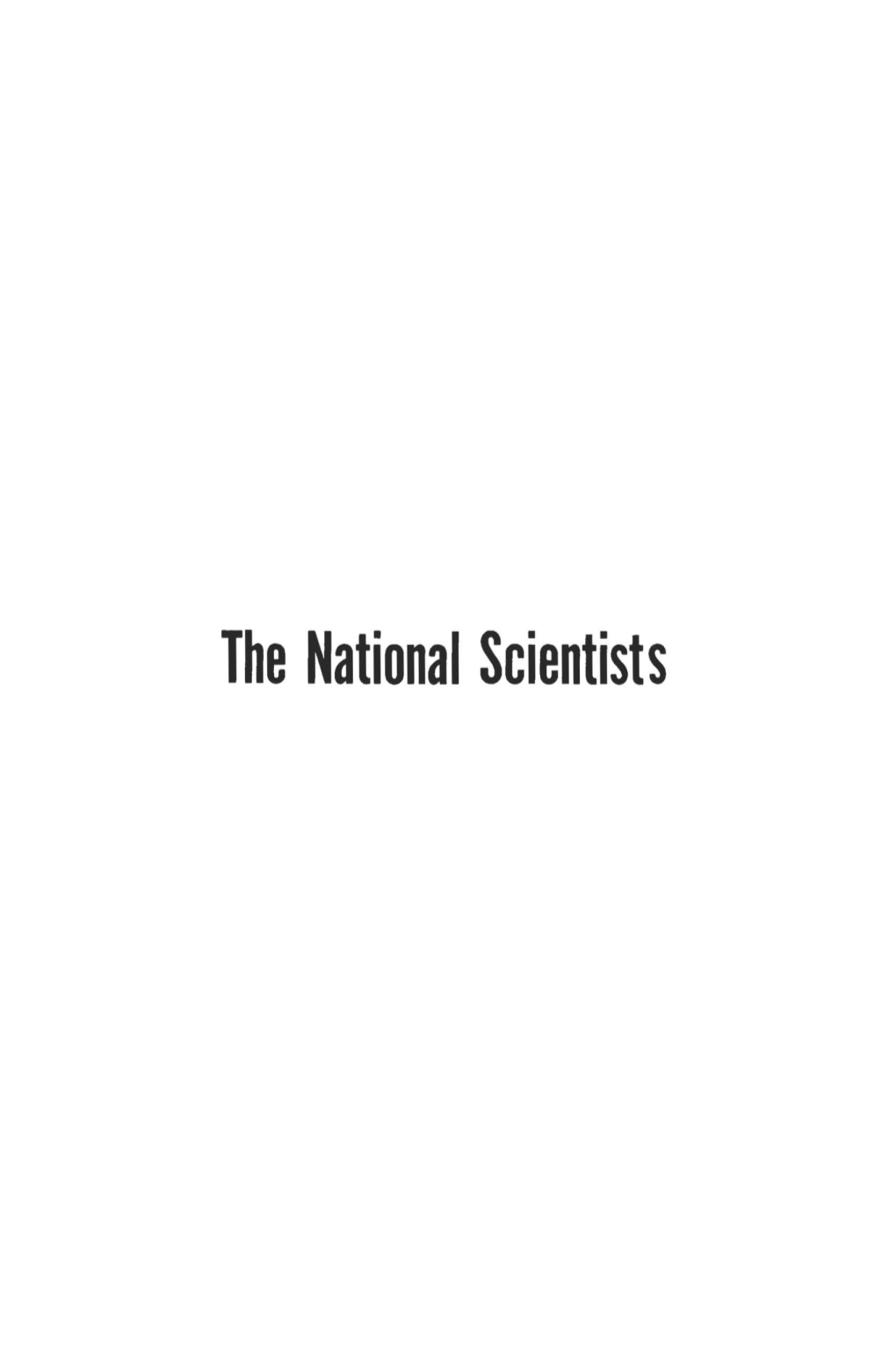 The National Scientists National Scientists (1978-1989)