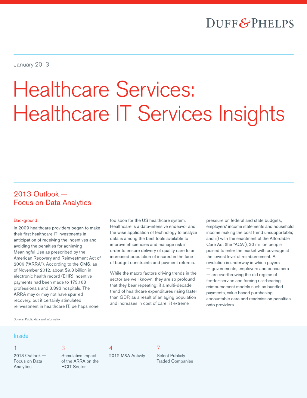 Healthcare Services: Healthcare IT Services Insights