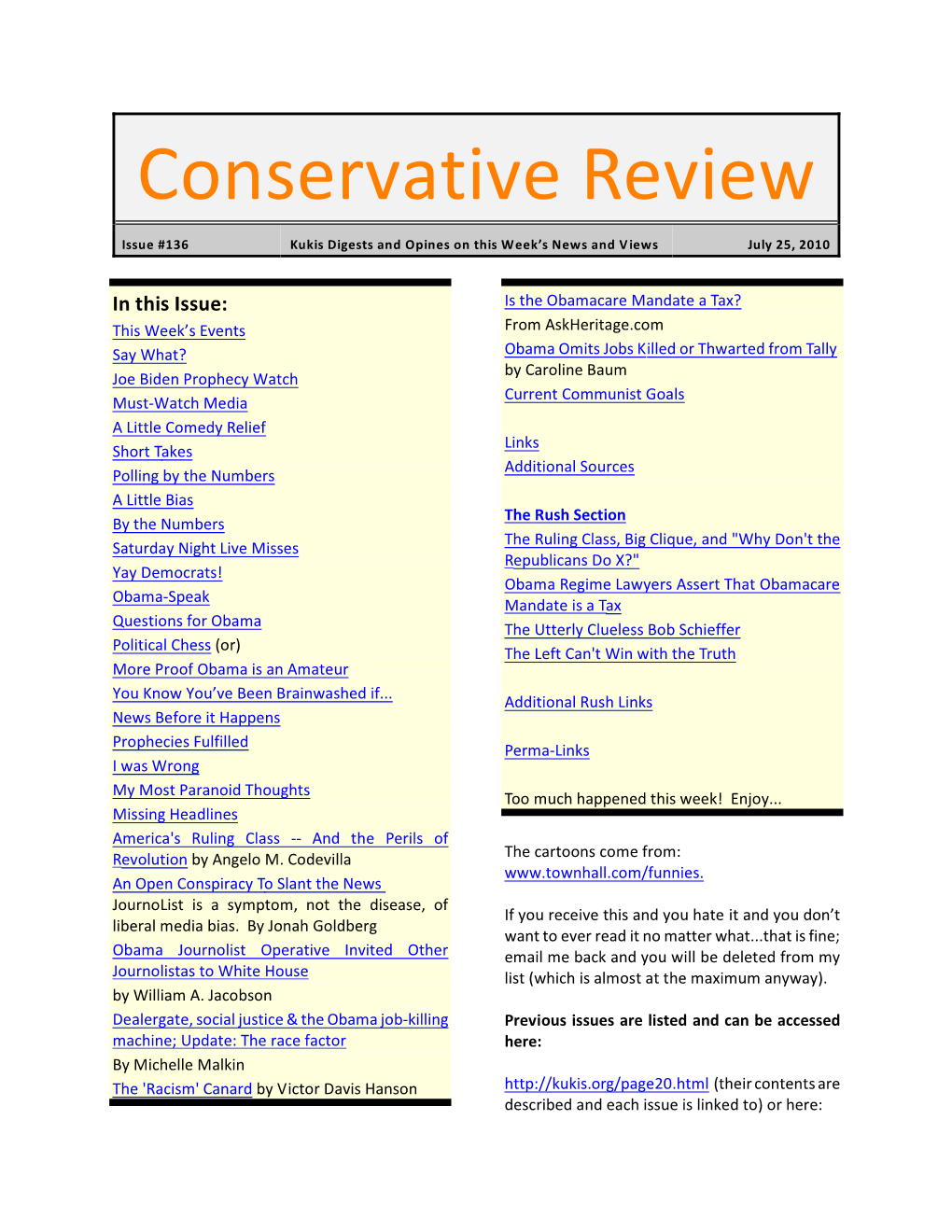 Conservative Review