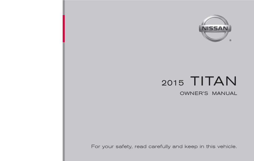 2015 Nissan Titan | Owner's Manual