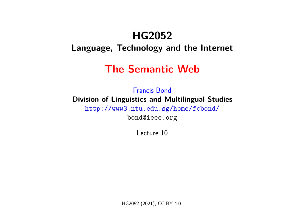 The Semantic Web