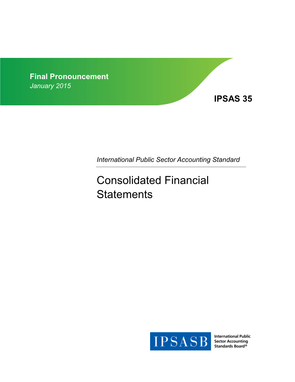 IPSAS 35, Consolidated Financial Statements