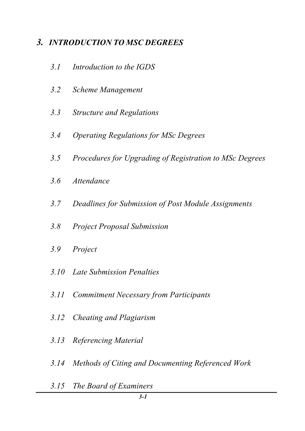 3. Introduction to Msc Degrees