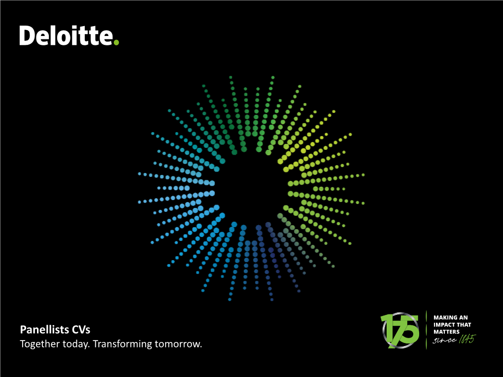 Deloitte Singapore Budget 2020 Webinar Speaker's CV