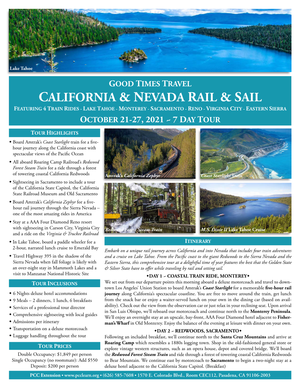 California & Nevada Rail & Sail