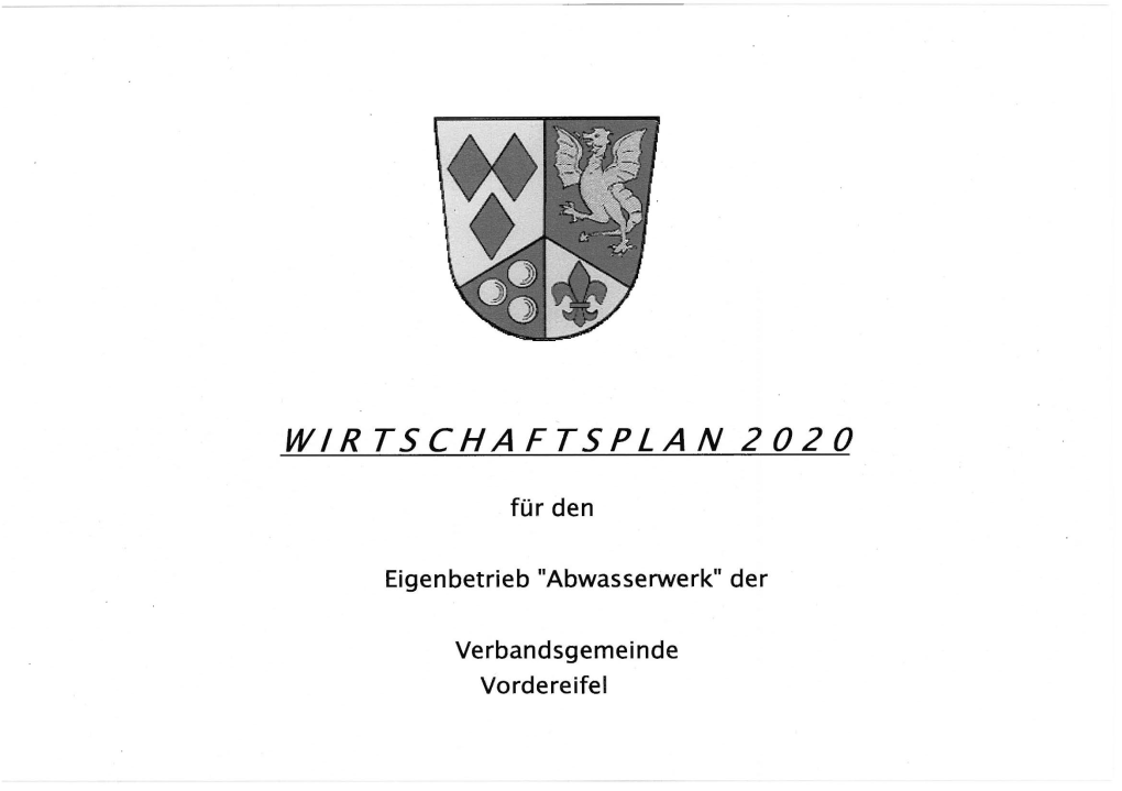 Wirtschaftsplan 2020